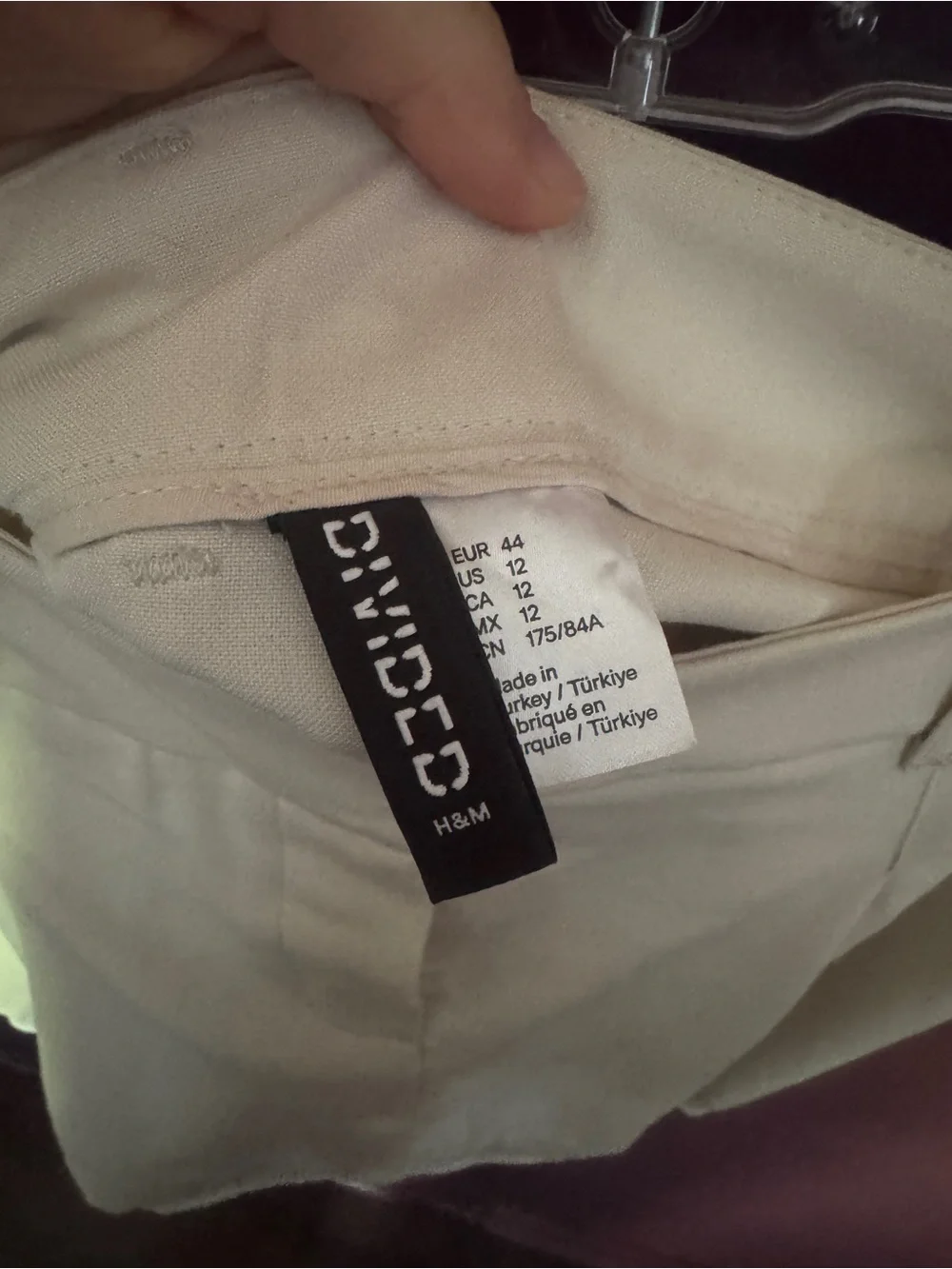 Women's Cream Pleated mini skirt